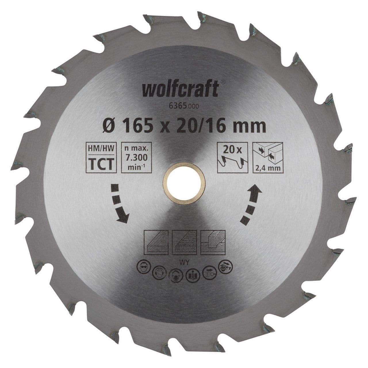 Tarcza HM do pilarek ręcznych Wolfcraft O