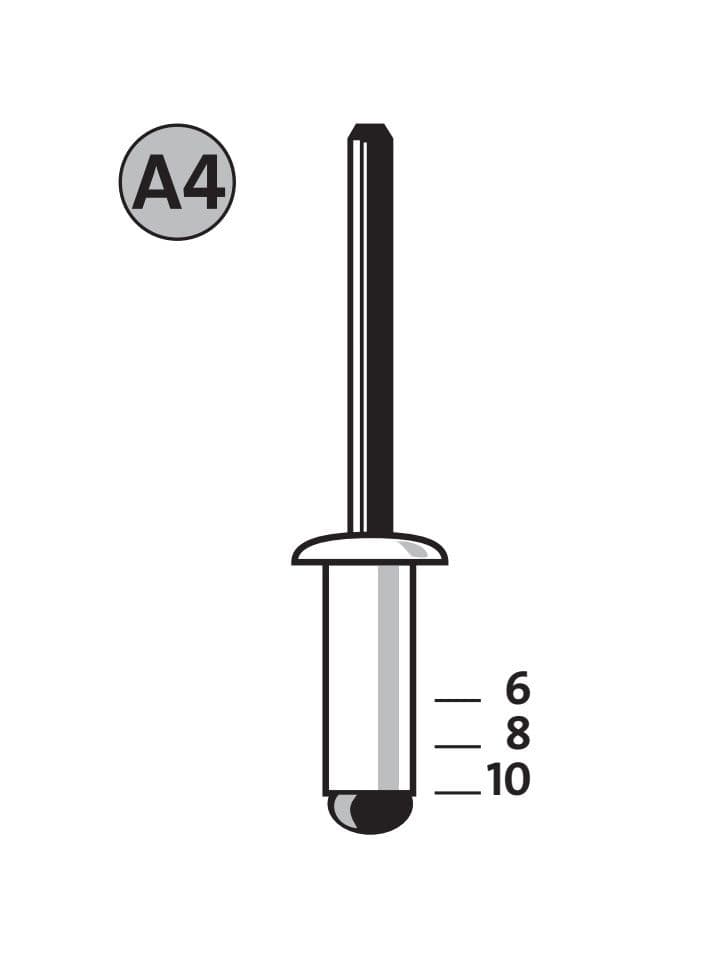 Nity aluminiowe A4/8 NOVUS