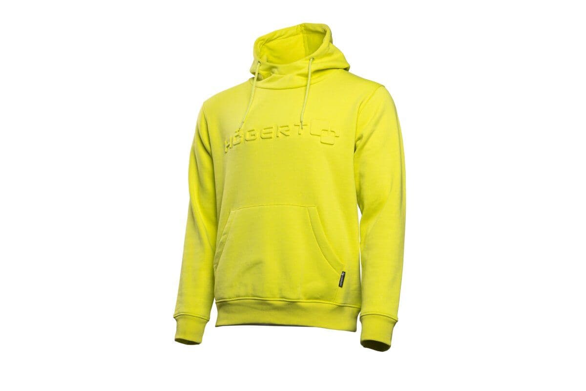 HOGERT bluza dresowa z kapturem cytrynowa