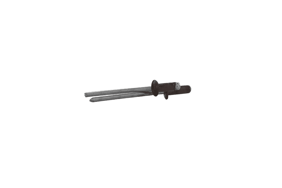 Nit zrywalny z łbem płaskim ISO 15977, aluminium/stal, RAL 9005