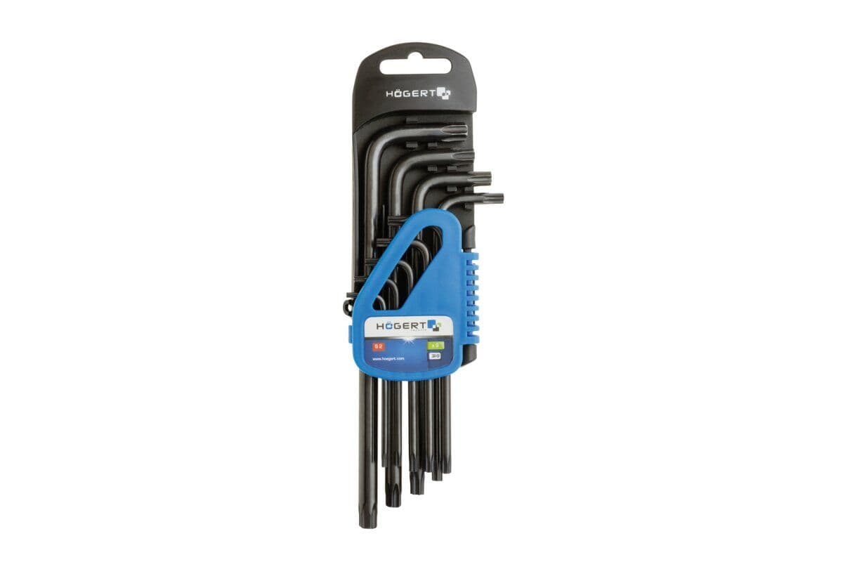 Klucze torx CRV, długie 9 szt