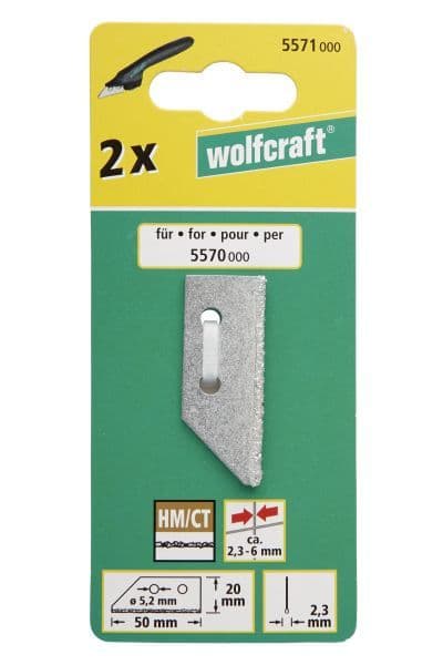 Ostrza do skrobaka fug Wolfcraft [2 szt.]