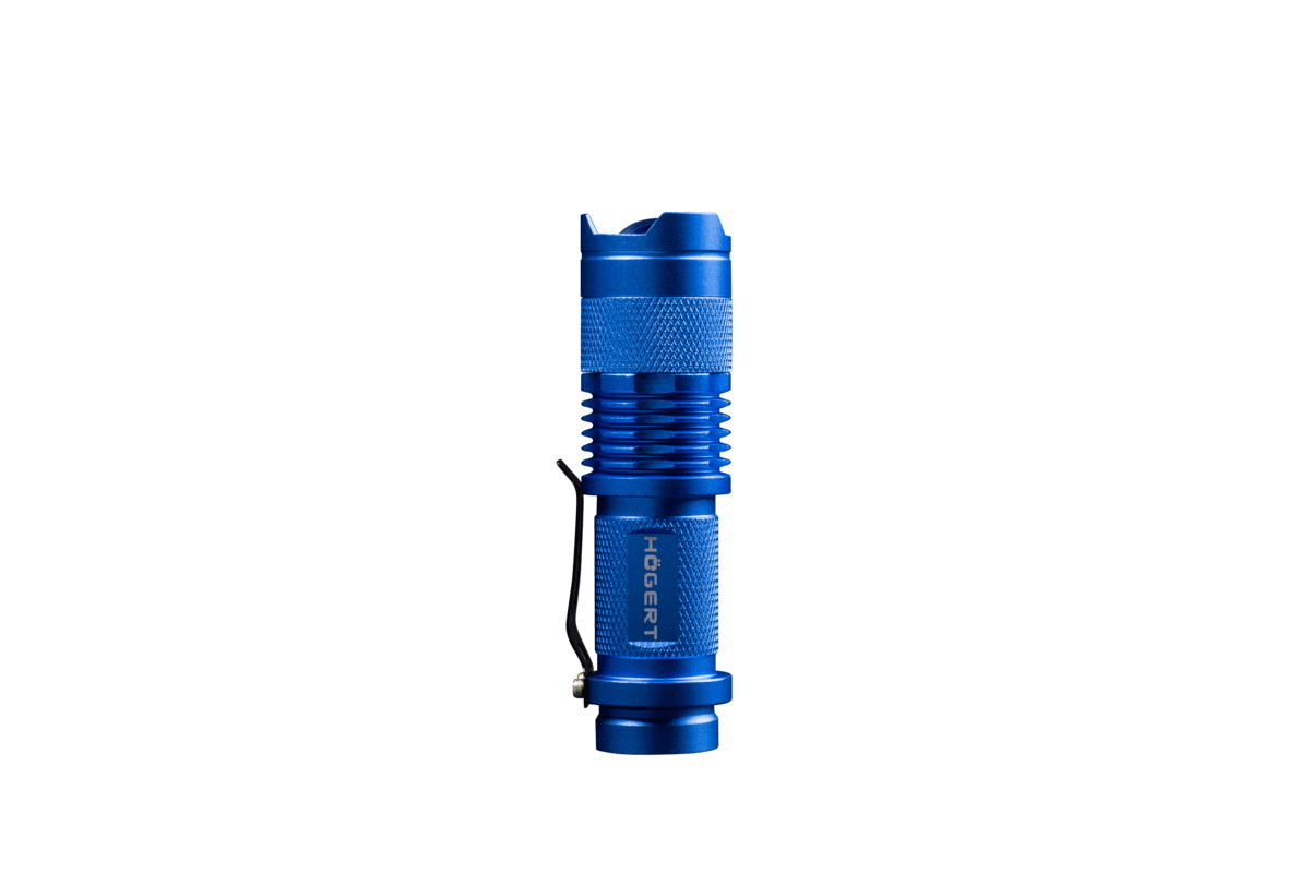 Latarka kieszonkowa aluminiowa,1*AA/1*14500 3.7v(bez baterii),5W,250lm,IP20,200m
