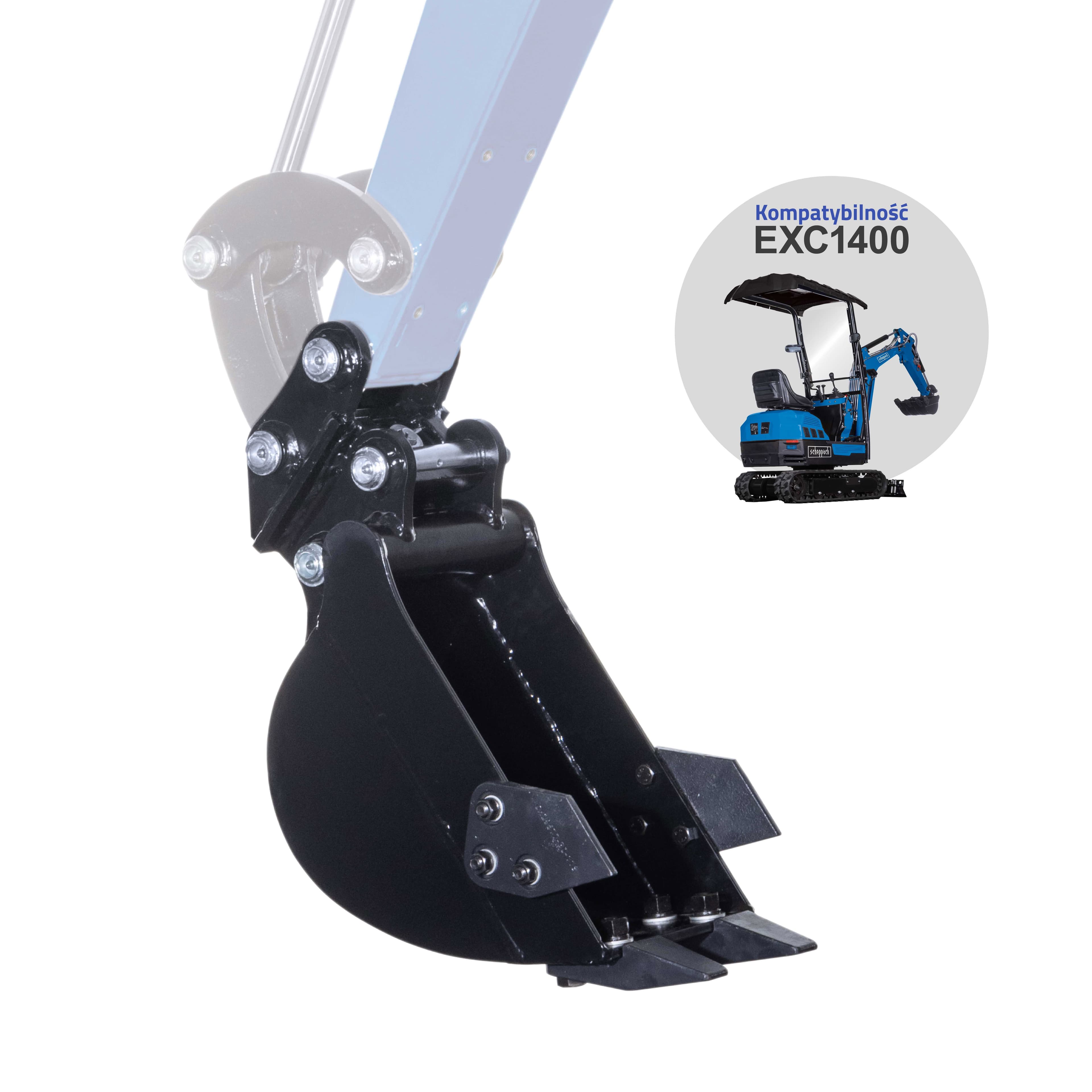 Łyżka kopiąca 20 cm do minikoparki Scheppach EXC1400 7915001724