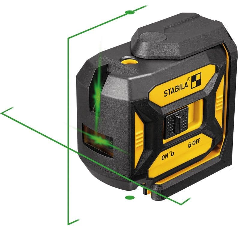 Laser krzyżowo-pionujący STABILA  LAX 320G 5- częściowy zestaw