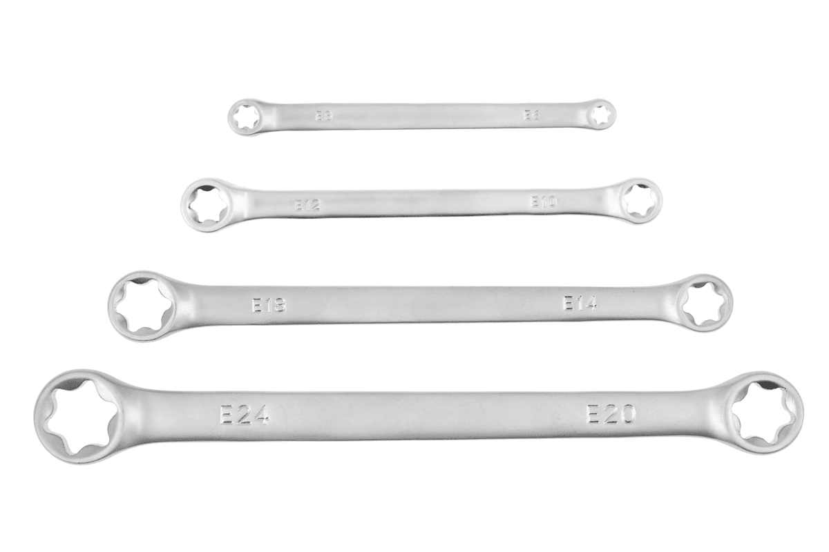 Zestaw kluczy oczkowych torx E6 - E24, 4cz.