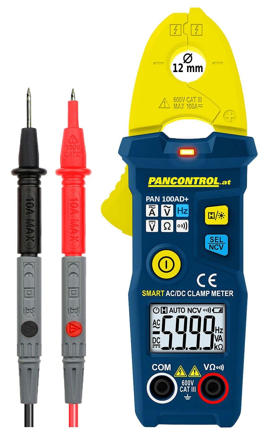Cyfrowe cęgi prądowe PAN 100AD+ 100 A AC/DC CAT III 600V  o = 12 mm
