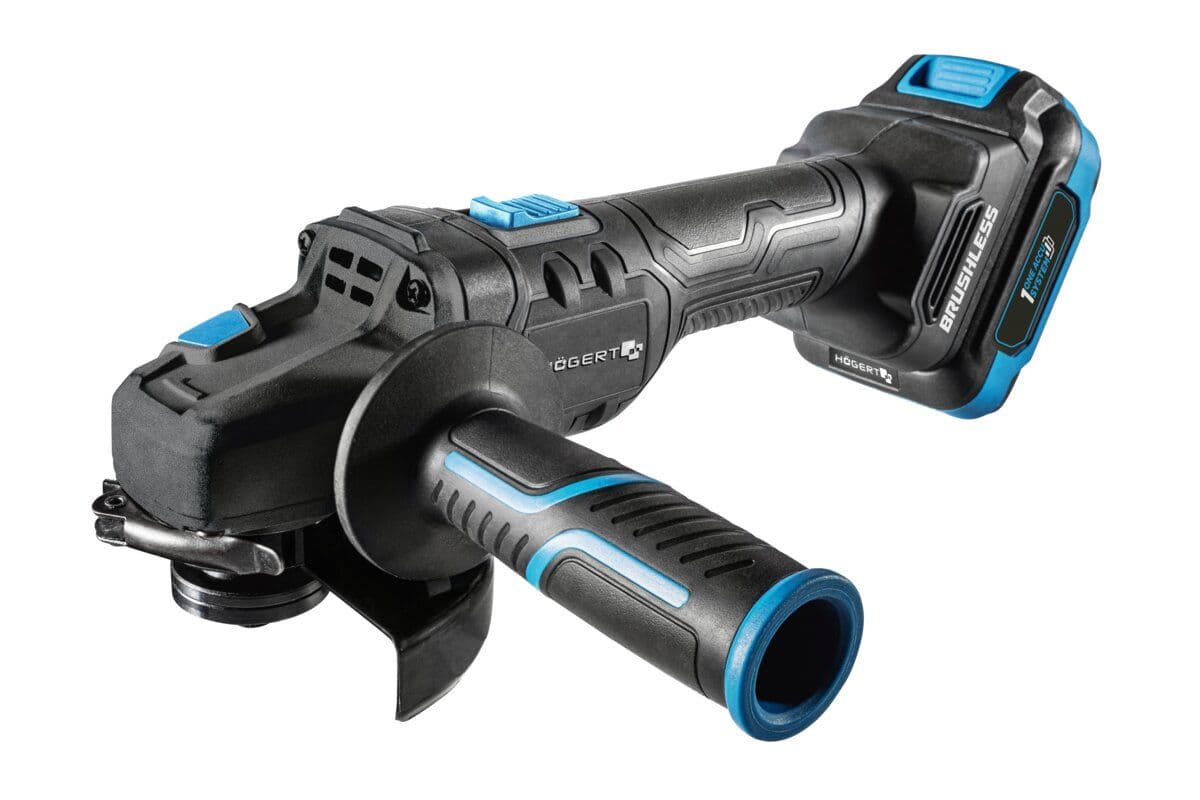 Zestaw bezszczotkowa szlifierka kątowa 125 mm 18V (włącznik suwakowy)