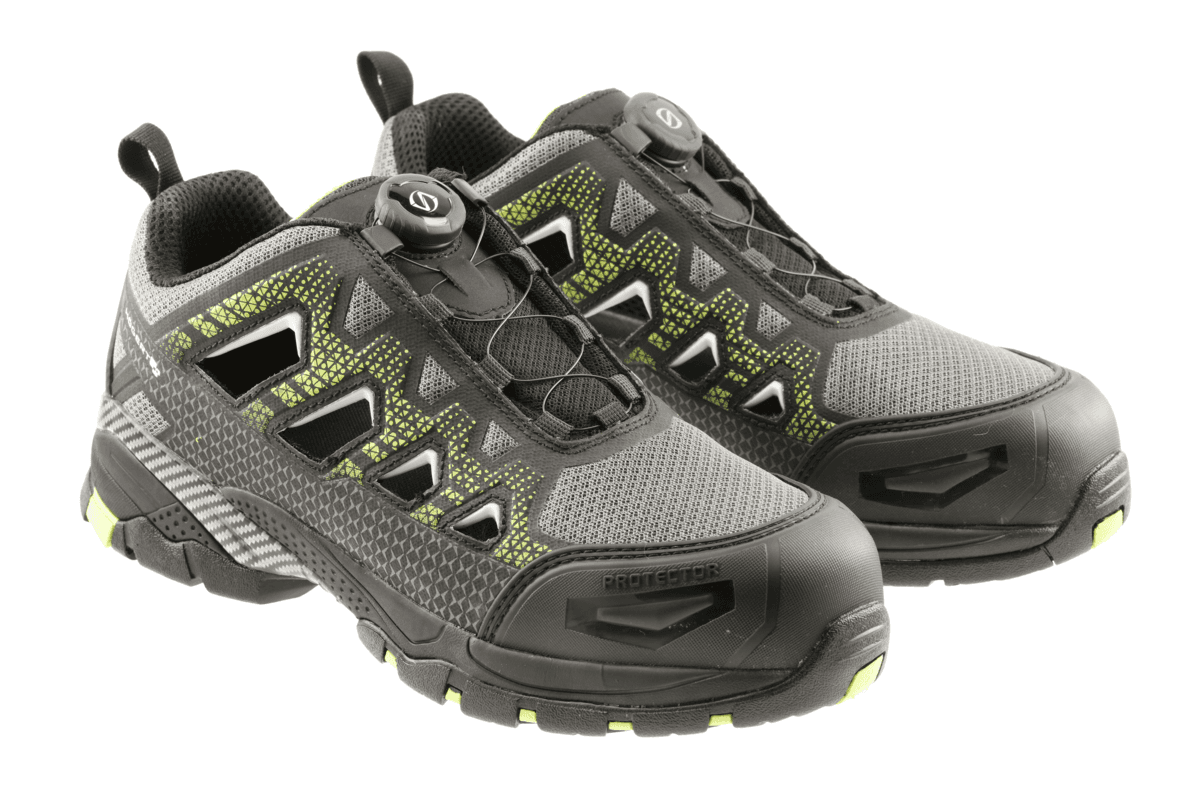 PAGLAU sandały ochronne LACE SYSTEM S1PS SR FO czarno/zielone