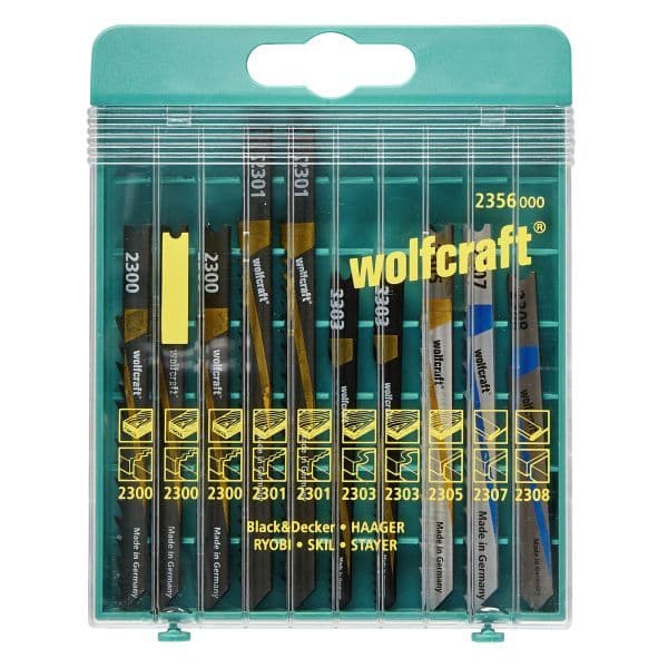 10 brzeszczotów Wolfcraft - uchwyt U